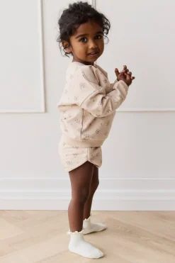 Organic Cotton Bobbie Sweatshirt - Goldie Bouquet Pink Tint