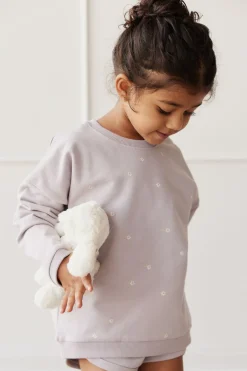 Organic Cotton Bobbie Sweatshirt - Annie Ditzy Violet Ice