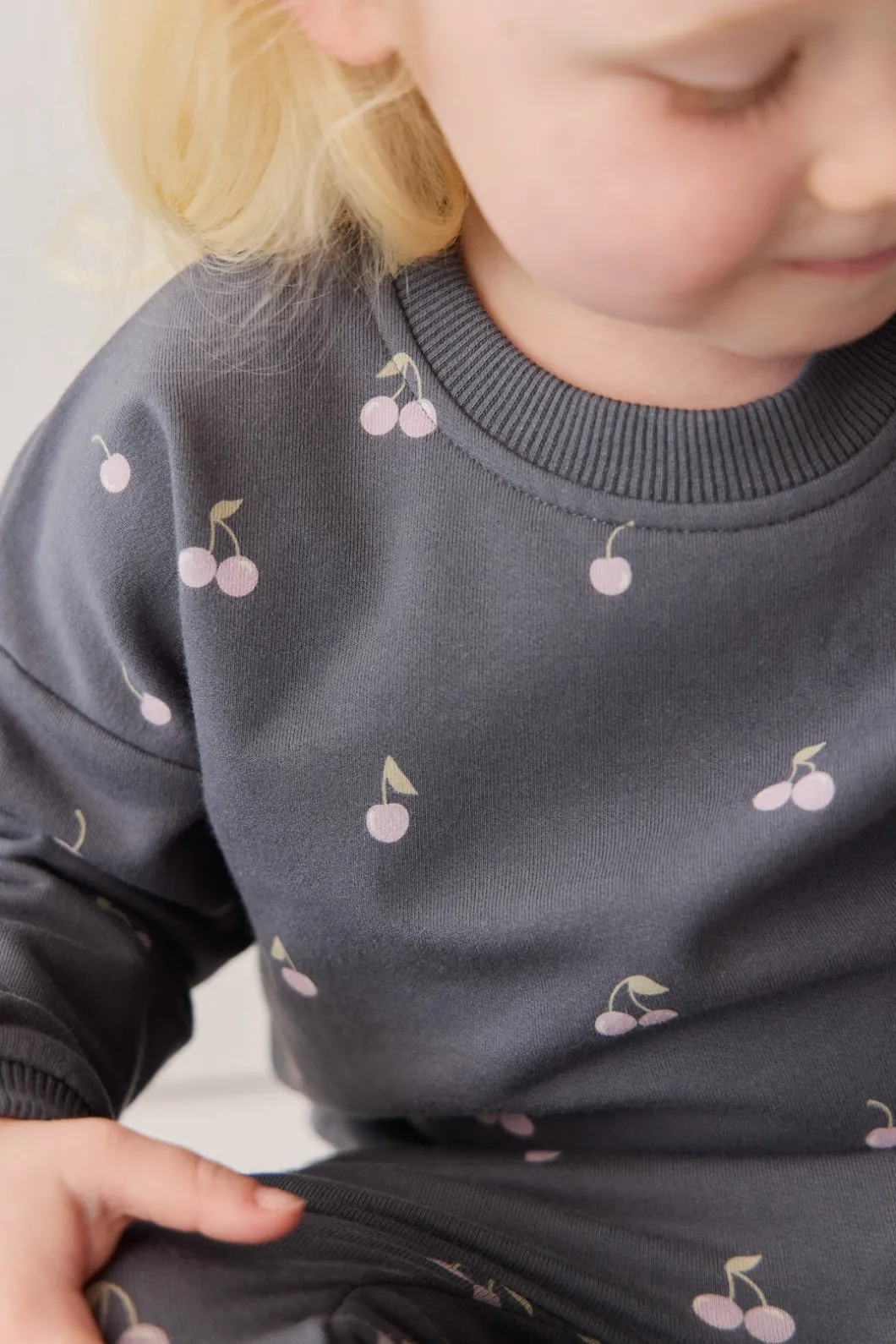 Organic Cotton Bobbie Sweatshirt - Cherry Love Lava