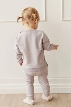 Organic Cotton Bobbie Sweatshirt - Annie Ditzy Violet Ice