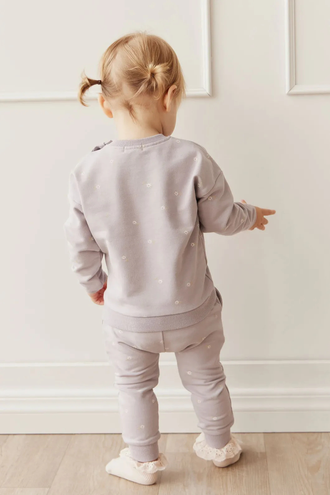 Organic Cotton Bobbie Sweatshirt - Annie Ditzy Violet Ice