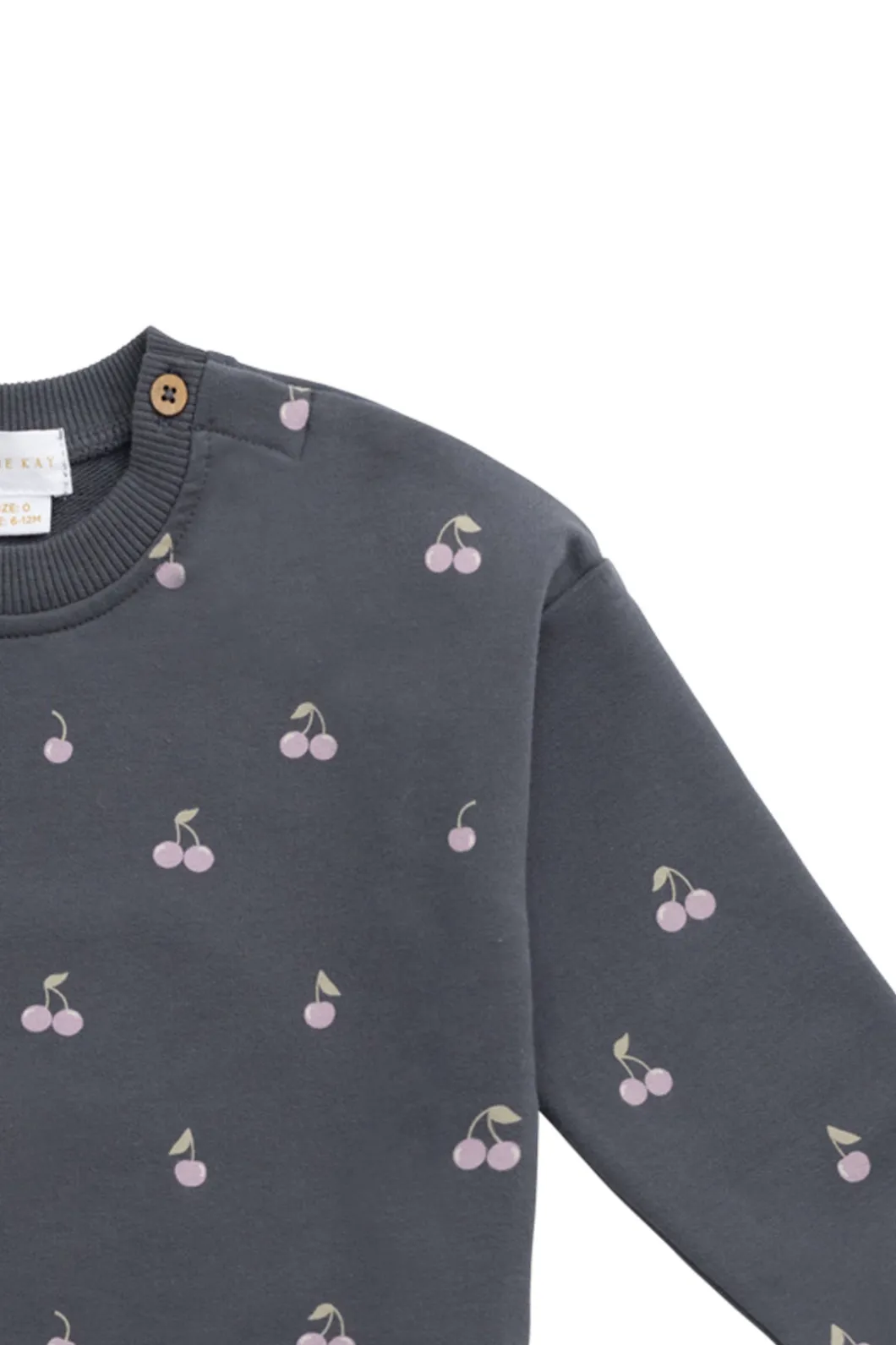Organic Cotton Bobbie Sweatshirt - Cherry Love Lava