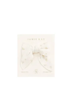Organic Cotton Bow - Briella Whisper