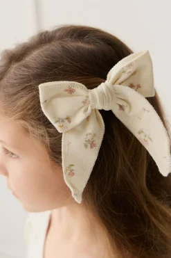 Organic Cotton Bow - Emilia Egret