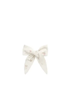 Organic Cotton Bow - Emilia Egret