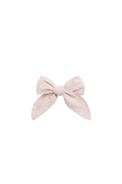 Organic Cotton Bow - Petite Heart Old Rose