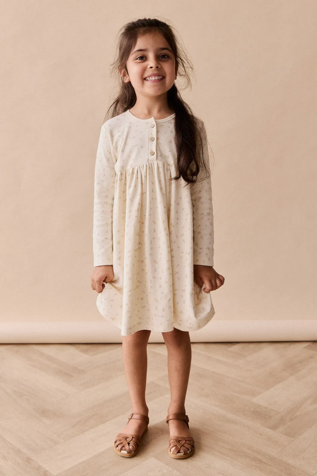 Organic Cotton Bridget Dress - Briella Whisper