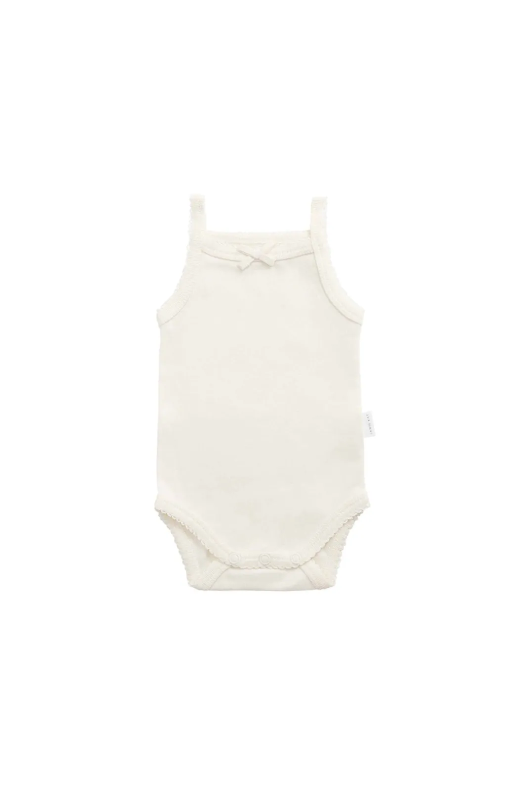 Organic Cotton Bridget Singlet Bodysuit - Buttermilk
