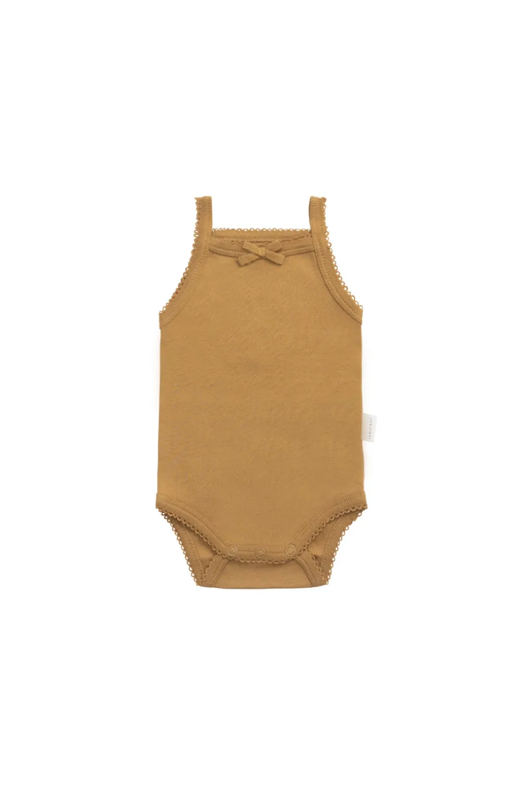 Organic Cotton Bridget Singlet Bodysuit - Golden