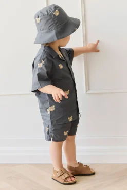 Organic Cotton Bucket Hat - Bobby Bears Shadow