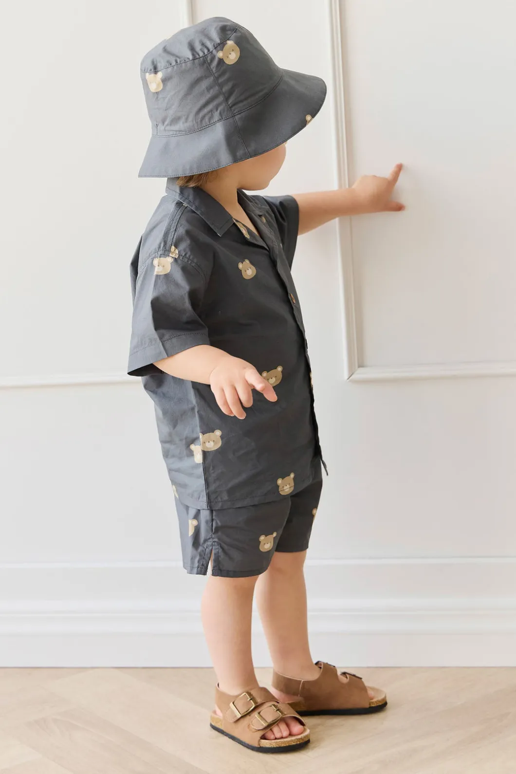 Organic Cotton Bucket Hat - Bobby Bears Shadow