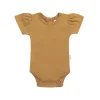 Organic Cotton Cap Sleeve Bodysuit - Golden