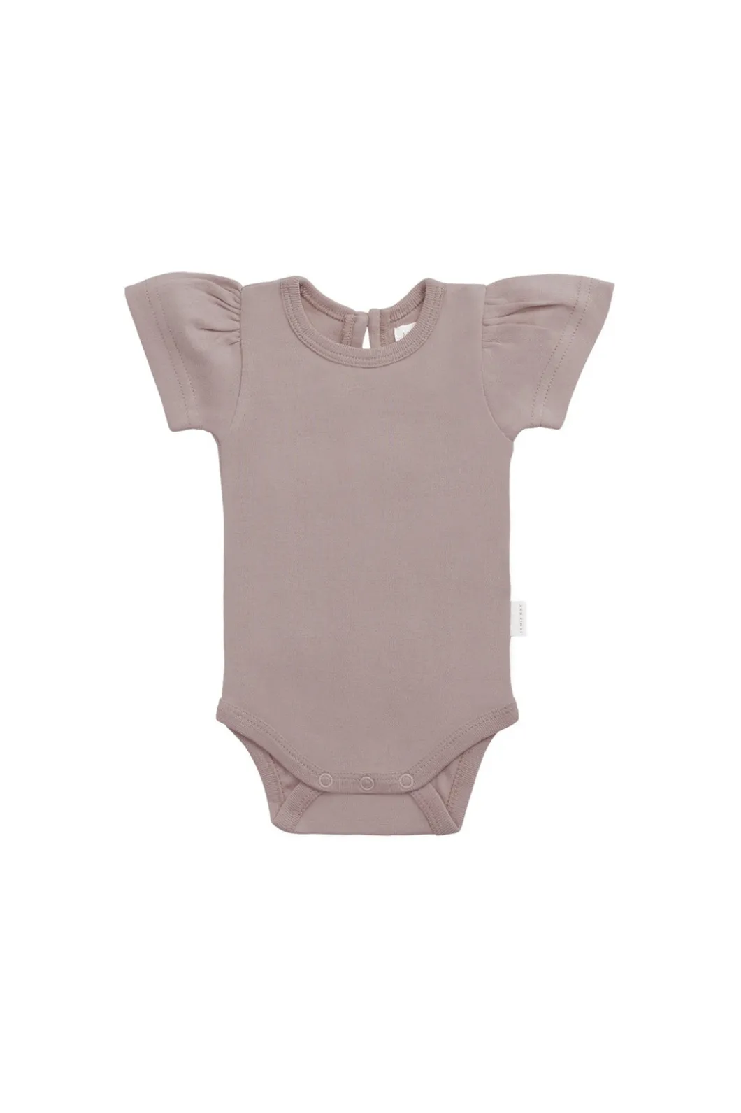 Organic Cotton Cap Sleeve Bodysuit - Softest Mauve