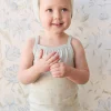 Organic Cotton Casey Top - Rose Floral Smoke