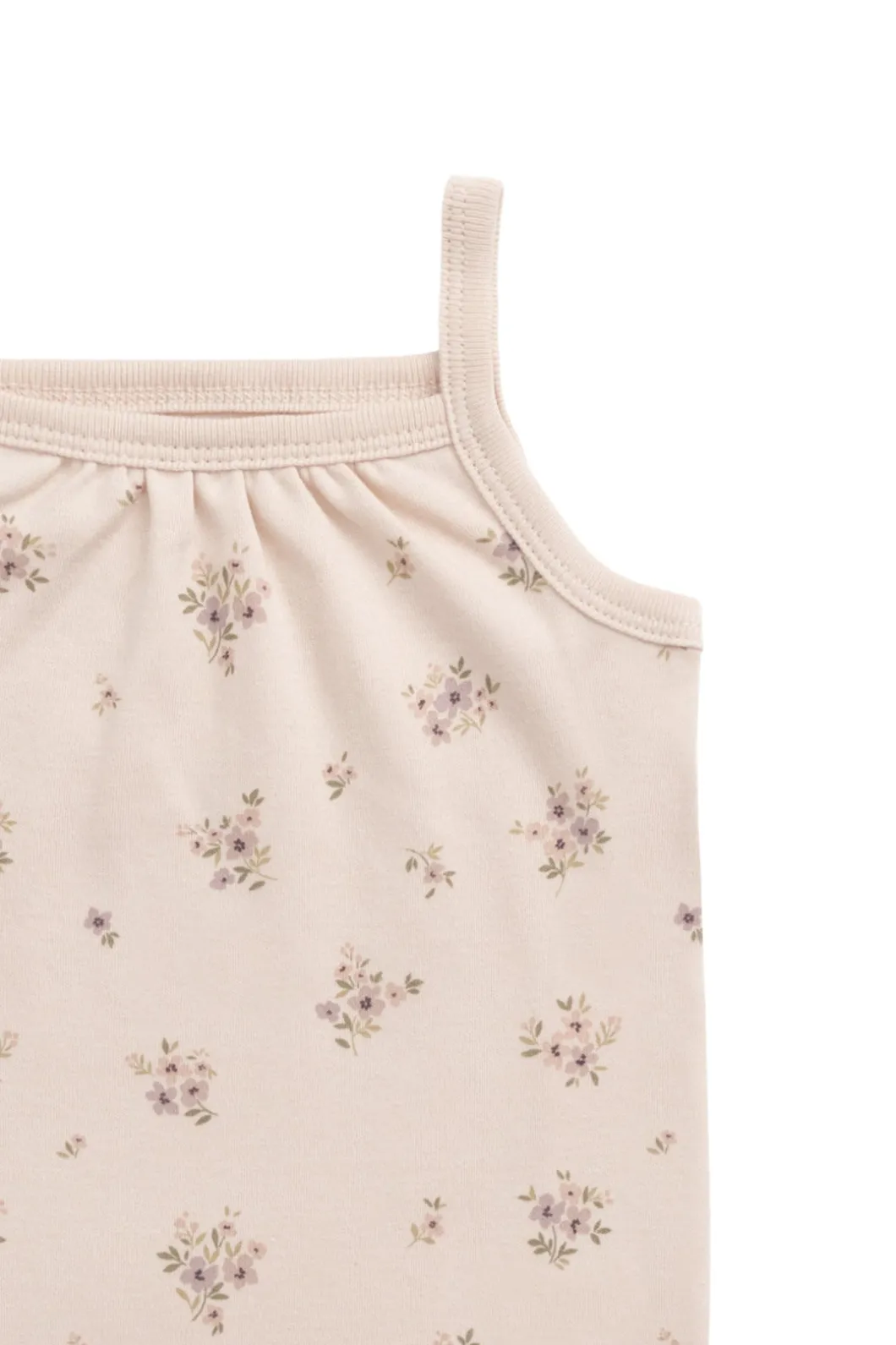 Organic Cotton Casey Top - Goldie Bouquet Pink Tint