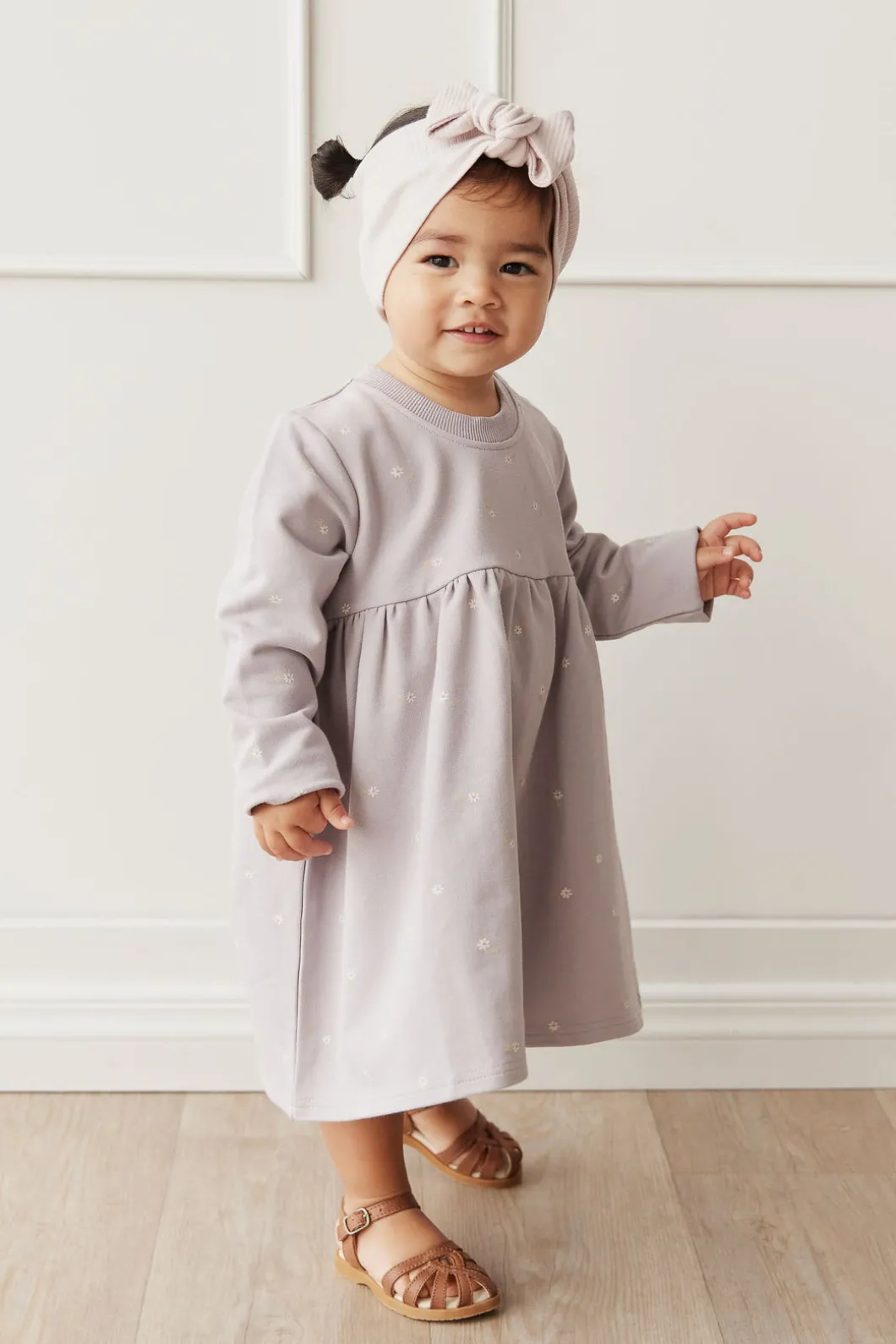 Organic Cotton Charlotte Dress - Annie Ditzy Violet Ice