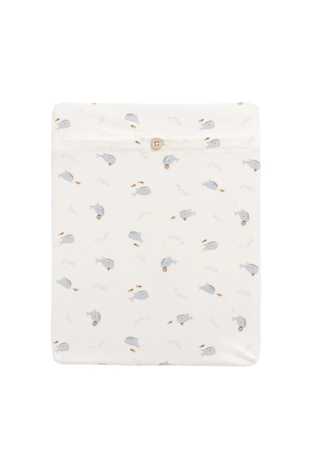 Organic Cotton Cot Sheet - Whales