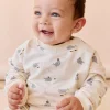 Organic Cotton Damien Sweatshirt - Cloud Whales