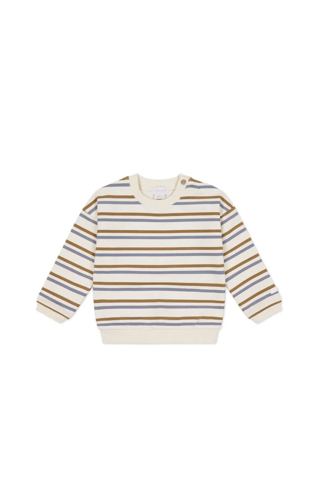 Organic Cotton Damien Sweatshirt - Hudson Stripe Tiger