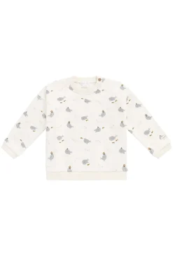 Organic Cotton Damien Sweatshirt - Cloud Whales