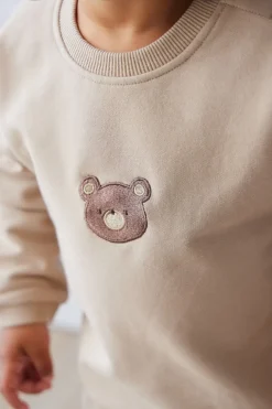 Organic Cotton Damien Sweatshirt - Fawn Bear