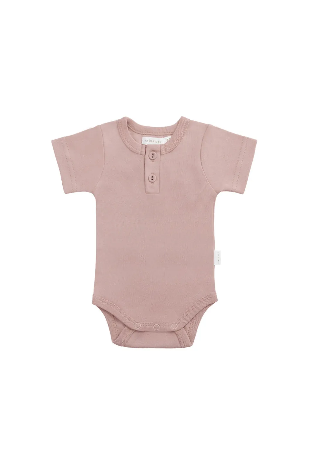 Organic Cotton Darcy Tee Bodysuit - Powder Pink