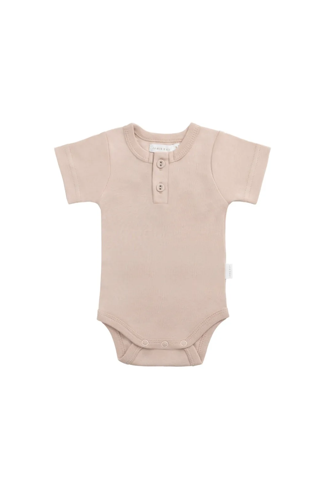 Organic Cotton Darcy Tee Bodysuit - Blushing Berry