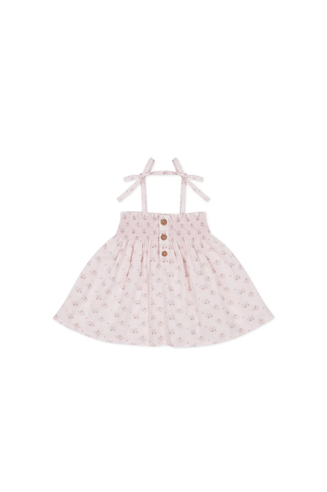 Organic Cotton Ellie Top - Rose Floral Pink