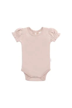 Organic Cotton Elly Bodysuit - Shell Pink