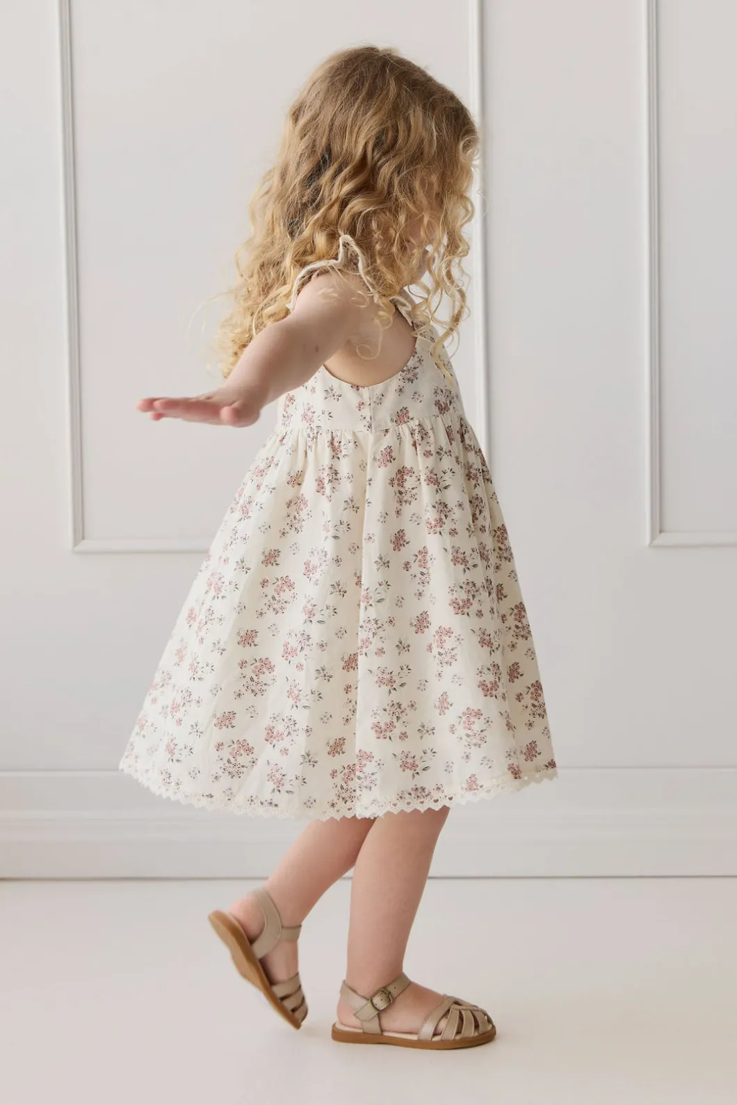 Organic Cotton Elodie Dress - Selena Blush