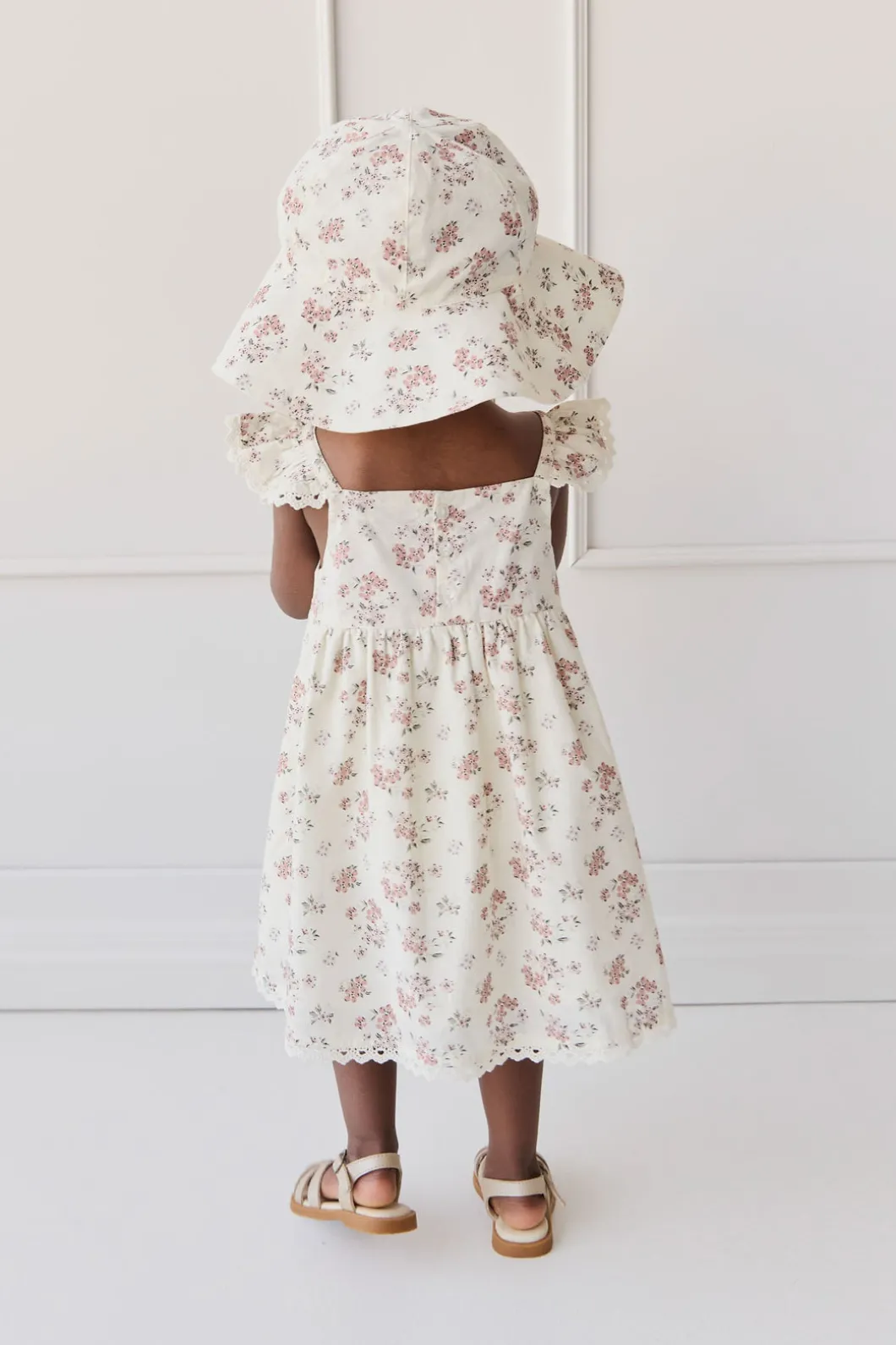 Organic Cotton Elodie Dress - Selena Blush