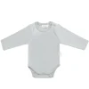 Organic Cotton Elora Long Sleeve Bodysuit - Mineral
