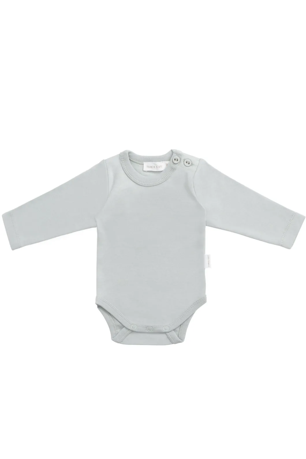 Organic Cotton Elora Long Sleeve Bodysuit - Mineral