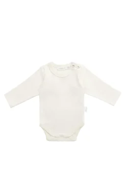 Organic Cotton Elora Long Sleeve Bodysuit - Buttermilk