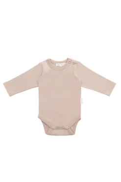Organic Cotton Elora Long Sleeve Bodysuit - Blushing Berry