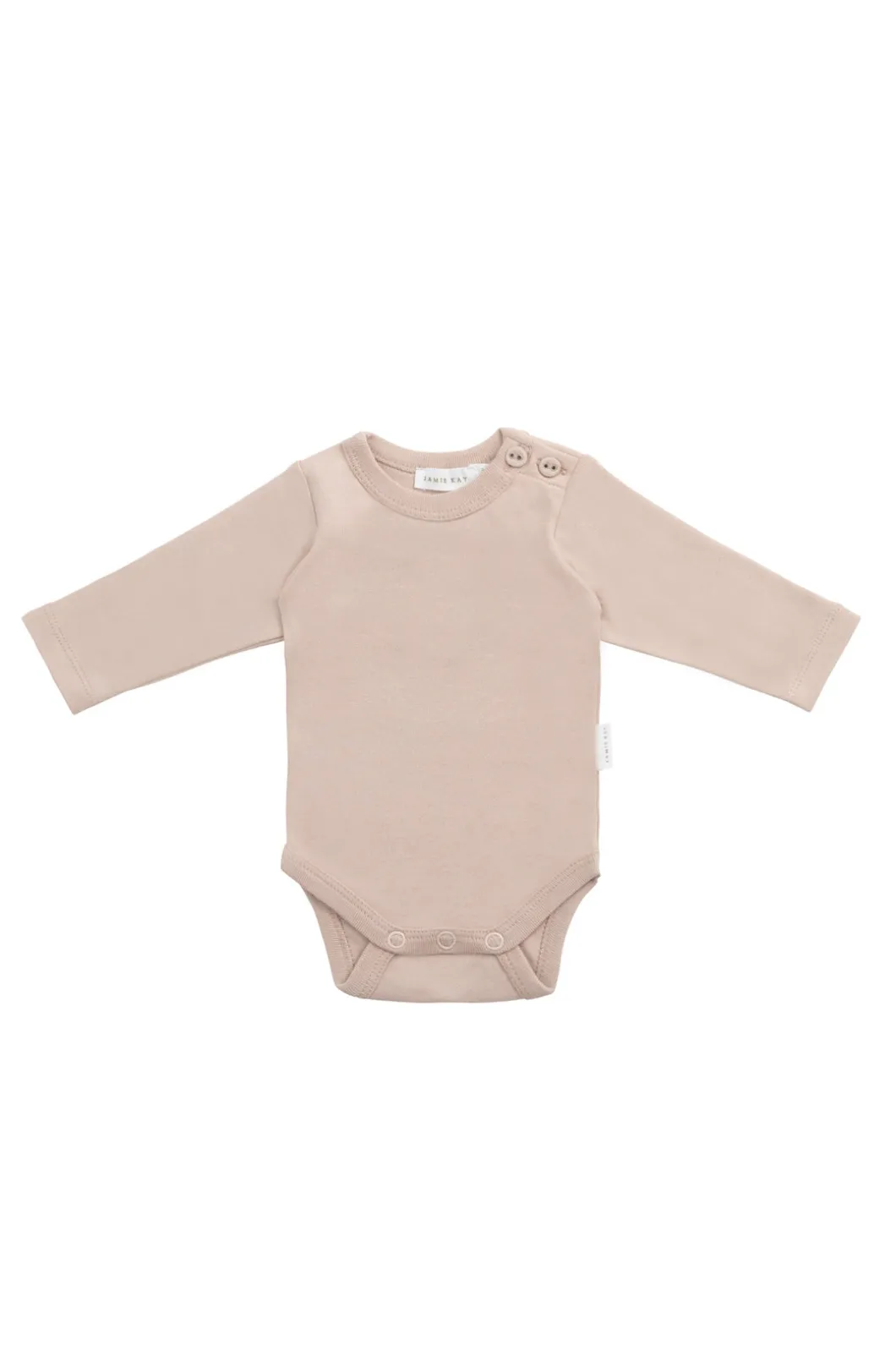 Organic Cotton Elora Long Sleeve Bodysuit - Blushing Berry