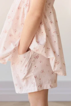 Organic Cotton Emelia Short - Petite Fleur Soft Peony