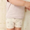 Organic Cotton Everyday Bike Short - Goldie Bouquet Egret