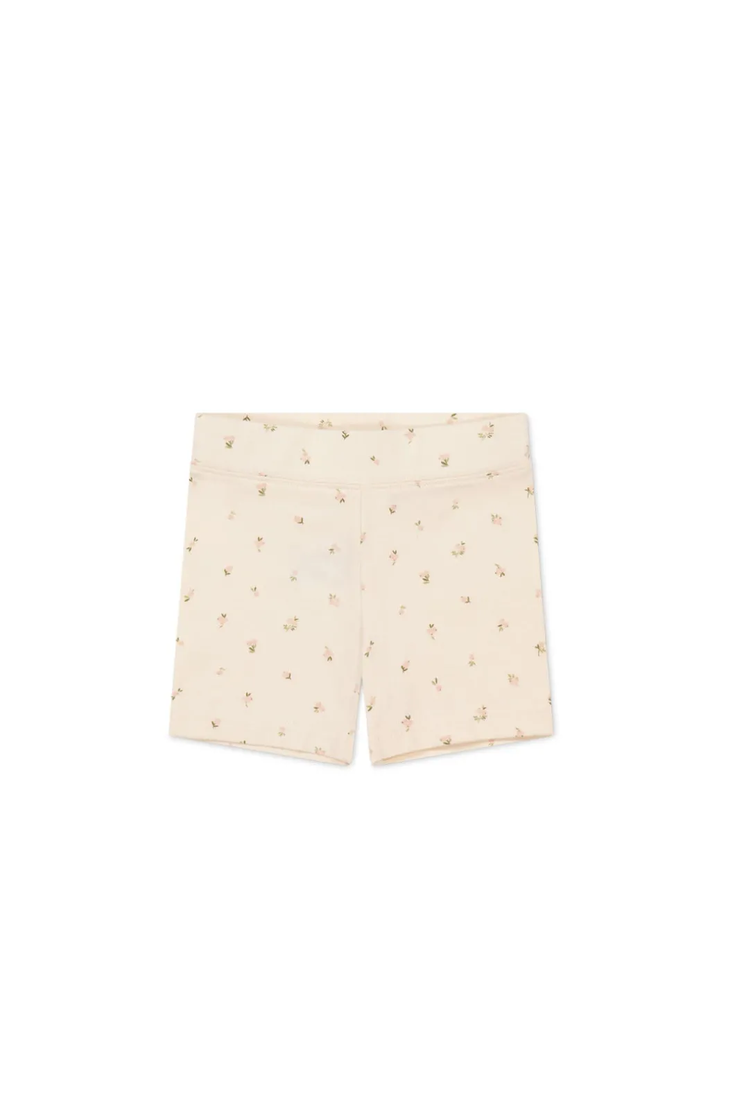 Organic Cotton Everyday Bike Short - Ditsy Berry Rose