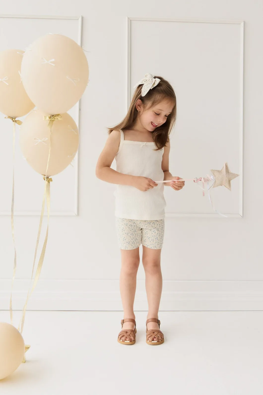 Organic Cotton Everyday Bike Short - Adnola Floral