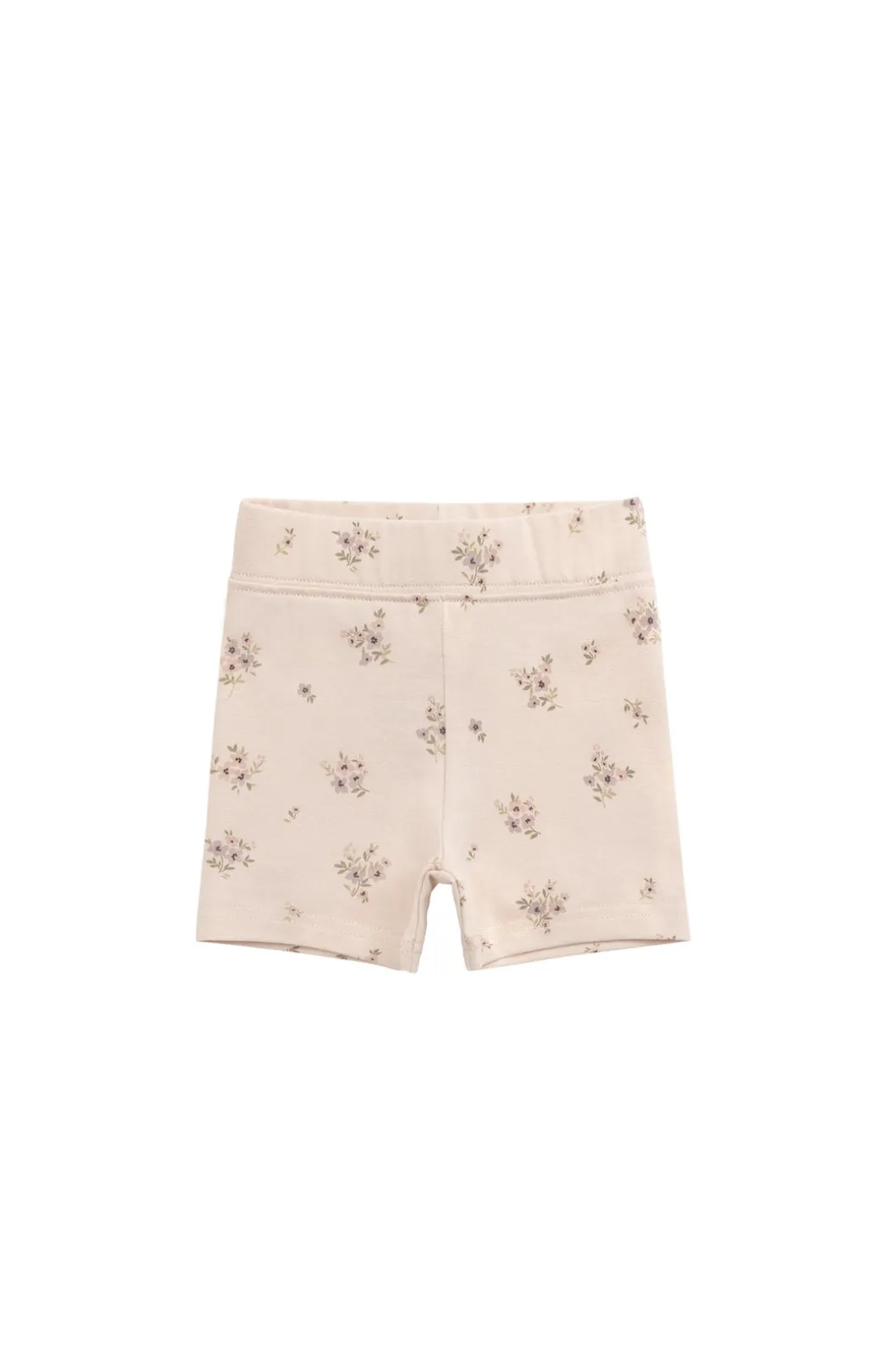 Organic Cotton Everyday Bike Short - Goldie Bouquet Pink Tint