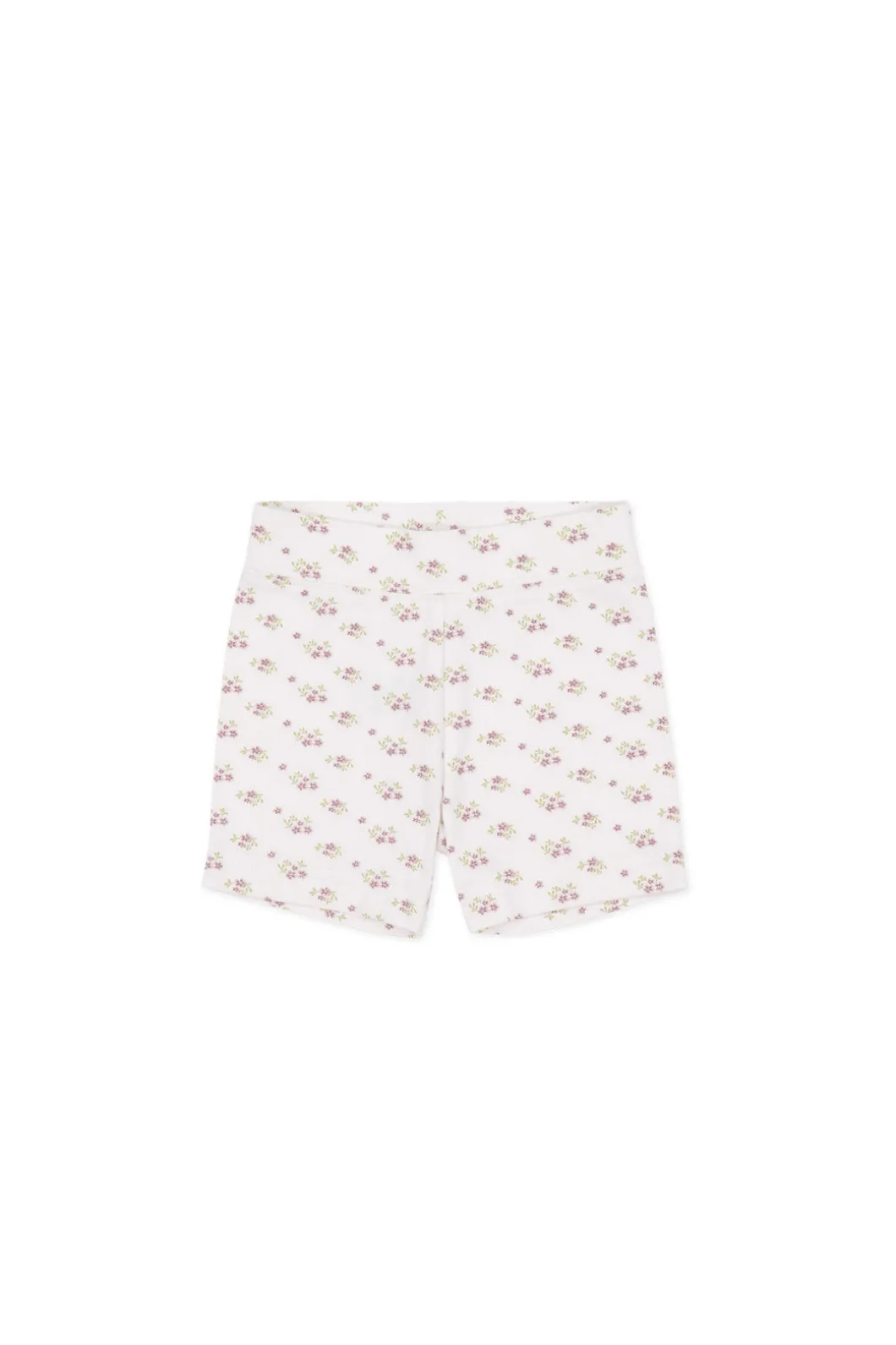 Organic Cotton Everyday Bike Short - Rose Floral Pink