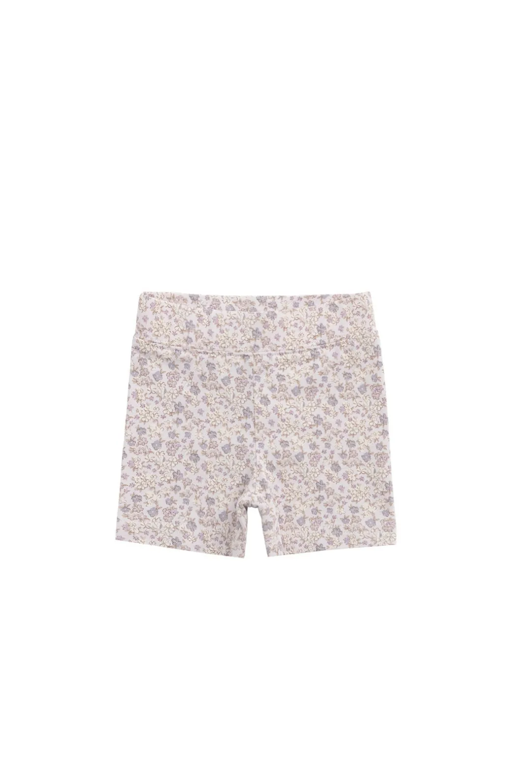 Organic Cotton Everyday Bike Short - Amber Floral Lilac Ash