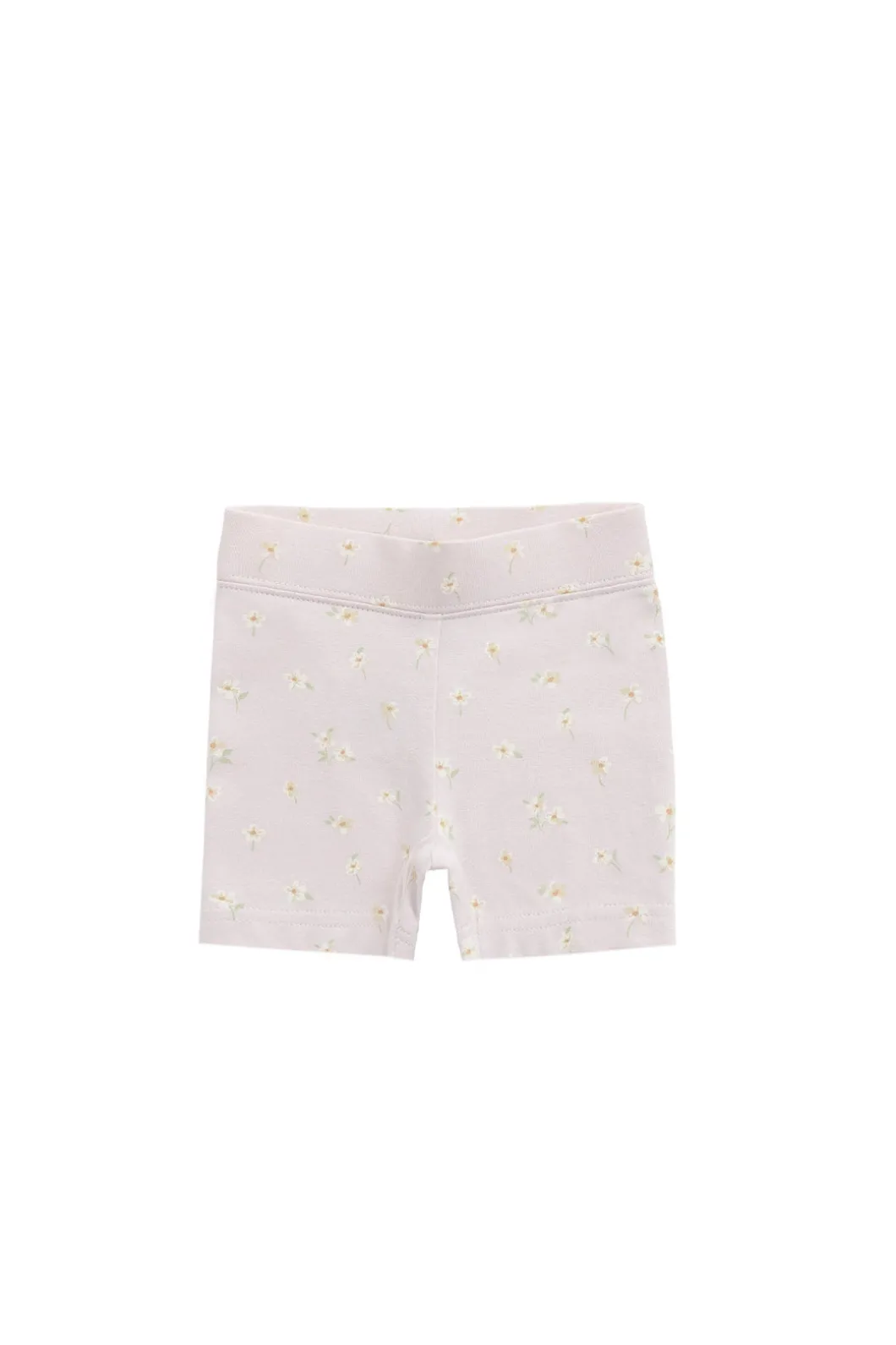 Organic Cotton Everyday Bike Short - Simple Flowers Lilac