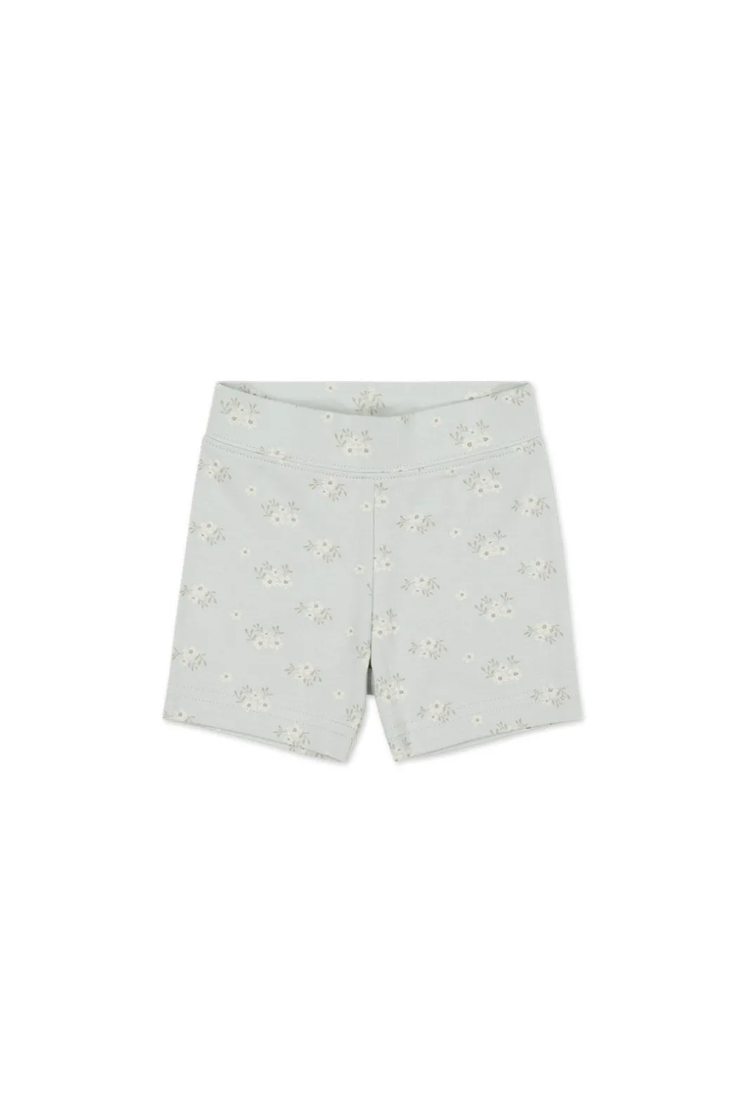 Organic Cotton Everyday Bike Short - Rose Floral Smoke