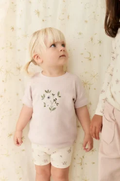 Organic Cotton Everyday Bike Short - Goldie Bouquet Egret