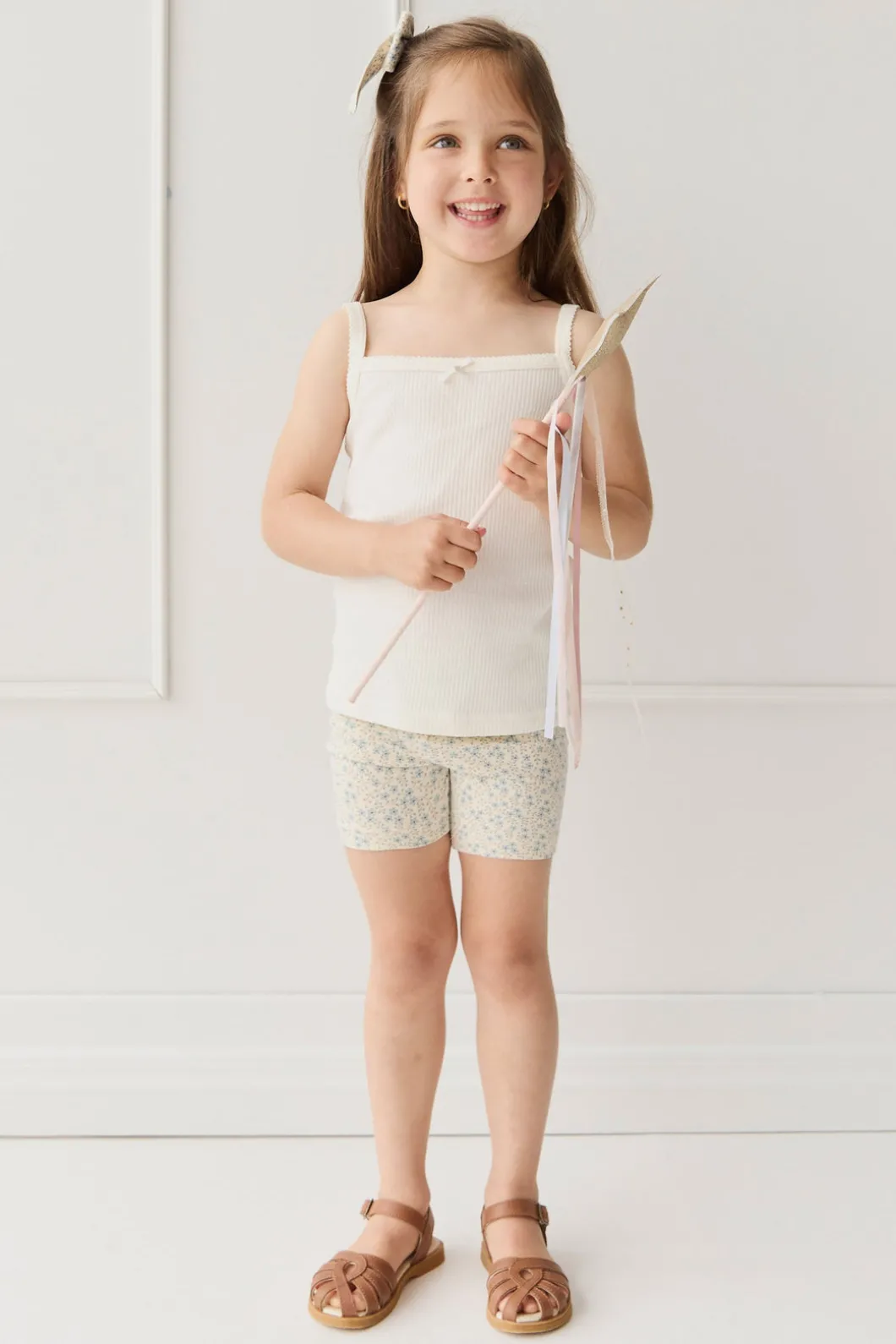 Organic Cotton Everyday Bike Short - Adnola Floral