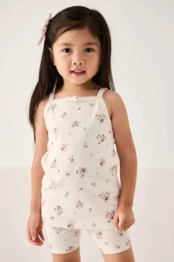 Organic Cotton Everyday Bike Short - Lauren Floral Tofu