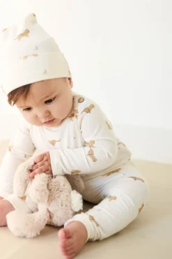 Organic Cotton Everyday Legging - Lenny Leopard Cloud