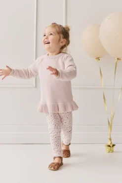 Organic Cotton Everyday Legging - Adaline Berries Ballet Pink